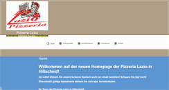 Desktop Screenshot of pizzeria-lazio-hillscheid.de
