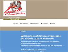 Tablet Screenshot of pizzeria-lazio-hillscheid.de